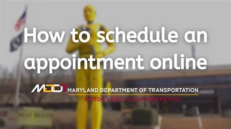 Need help scheduling your MDOT MVA appointment。